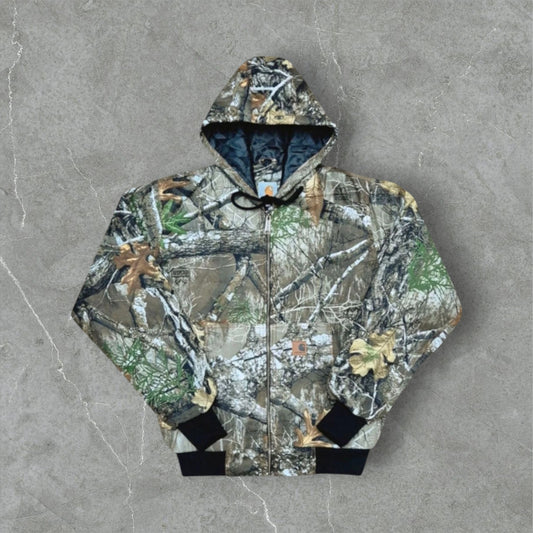 Camo Carhartt Reworked Hooded Jacket L